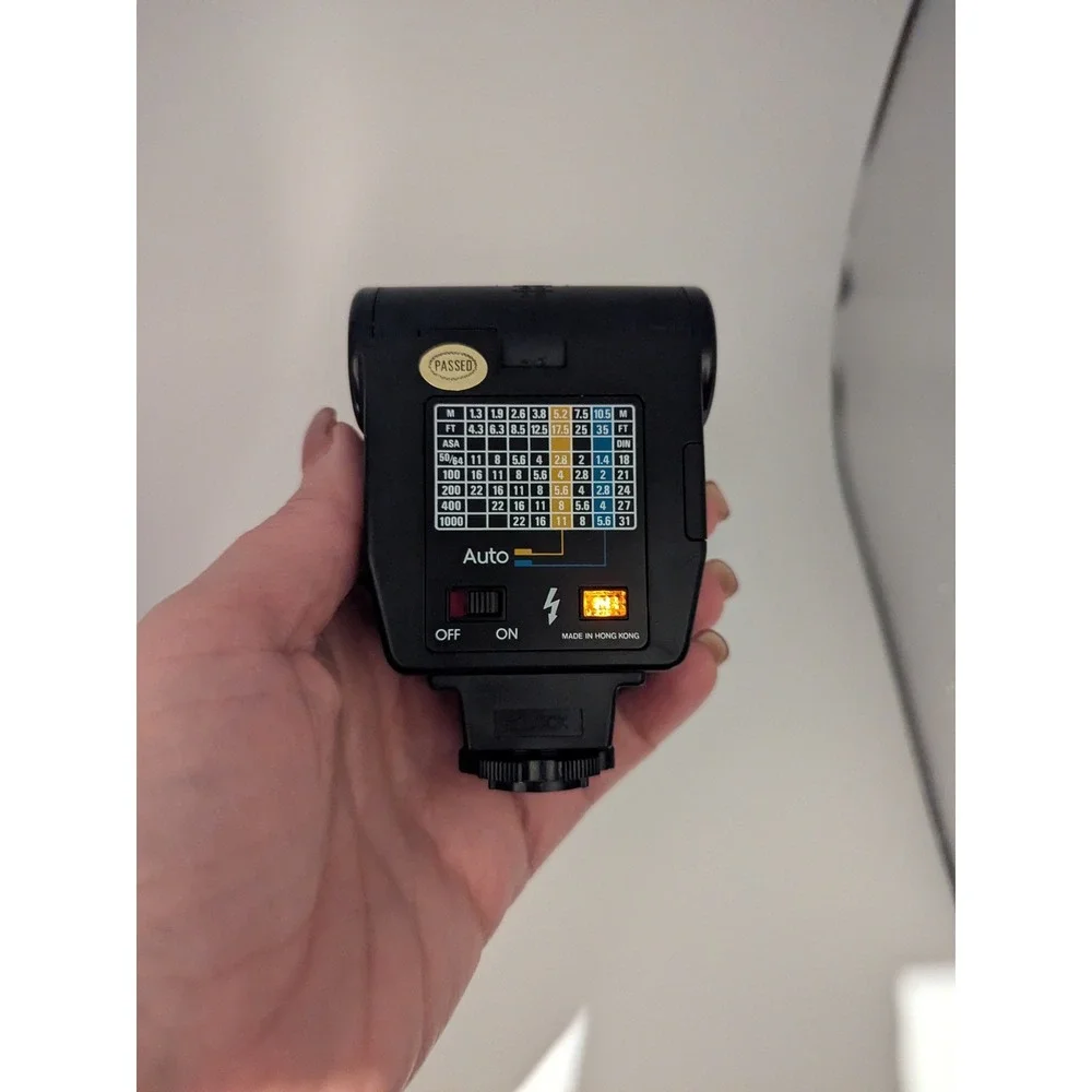 Quantaray QB 350A Electronic Bounce Flash for Photography Tested Works W/ Box‎